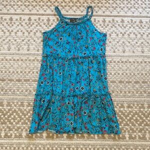 Pink & Violet Blue Floral Dress - XL 14/16